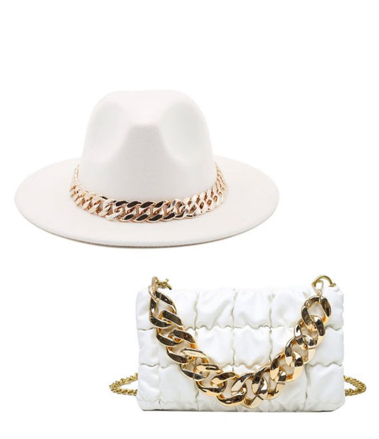 Elegant Hat and Bag Set – Stylish and Simple