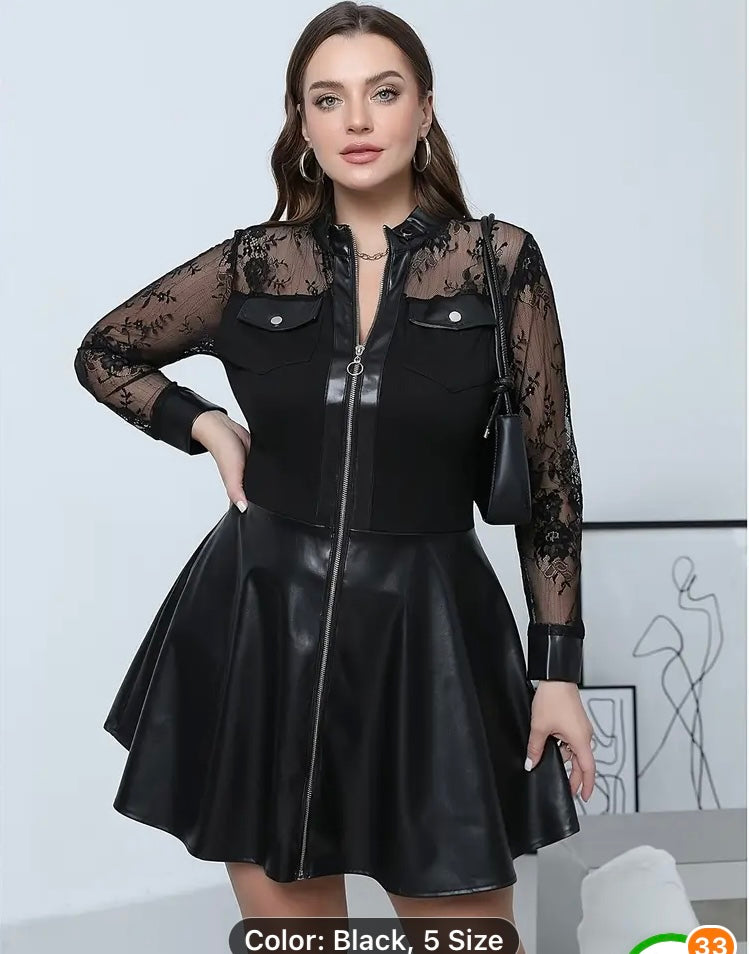 Elegant Black Lace Dress